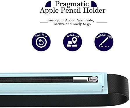 MoKo Pencil Case Holder Fit Apple Pencil 1st/2nd, Pencil Sleeve PU Leather Case Zipper Pouch Cover Fit New iPad 9th/8th/7th Generation 10.2", iPad Air 4th Gen 10.9", iPad 9.7", Sky Blue