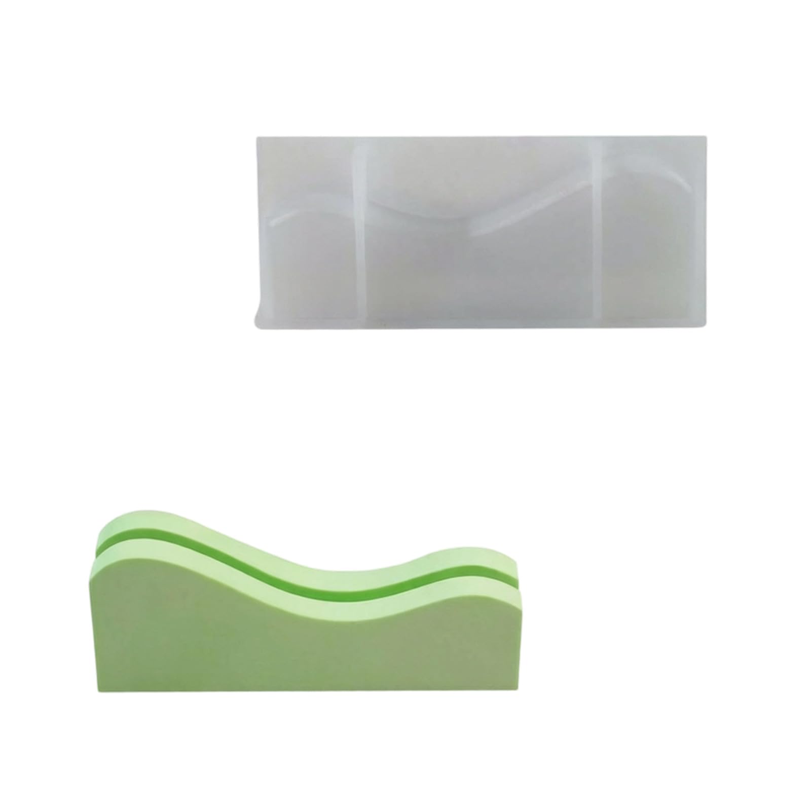 PANGBOER Decorative Base Casting Mold in Transparent Silicone, Display Form for Resin, Plaster, and Wax Decor Base Casting Form Desktop Display Mold Silicone Plaster Wax