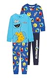 C&A Kinder Jungen Pyjamas Pyjama Relaxed Fit Bedruckt|Unifarben|Bedruckt blau 122