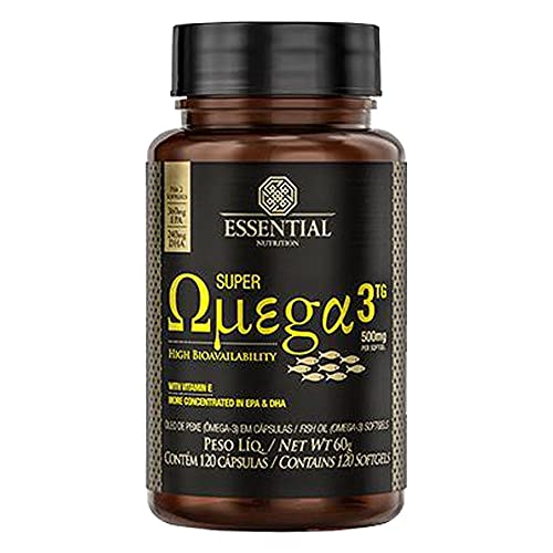 Super Ômega 3 TG - 120 Cápsulas 500mg - Essential Nutrition, Essential Nutrition