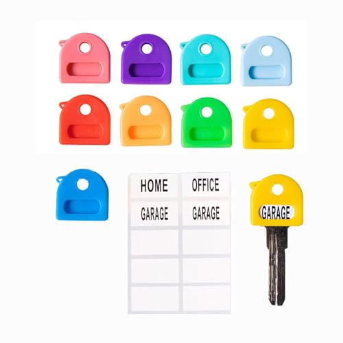 LANTONGJIANPP Key Covers Caps, 9 Pcs 1" Soft Stretchy Key