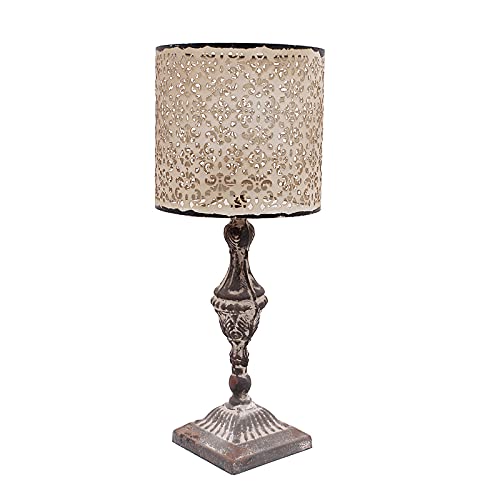 Metal Vintage Look Candle Holder Candle Lamp (Beige) #TOP21