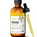 Moringa Seeds Essential Oil Liquid Extract - Rejuvenate Dull Skin - Great for Hair and Face, Botanical Anti-aging Beauty - Great for Cuts, Rashes, Burns - Pure, Undiluted- With Glass Dropper (4 oz.)
