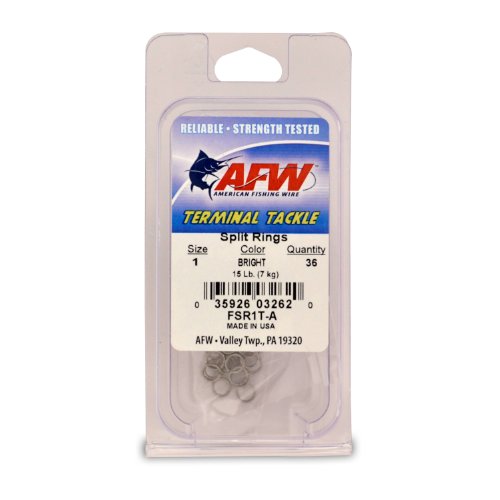American Fishing Wire Split Rings (Stainless Steel)