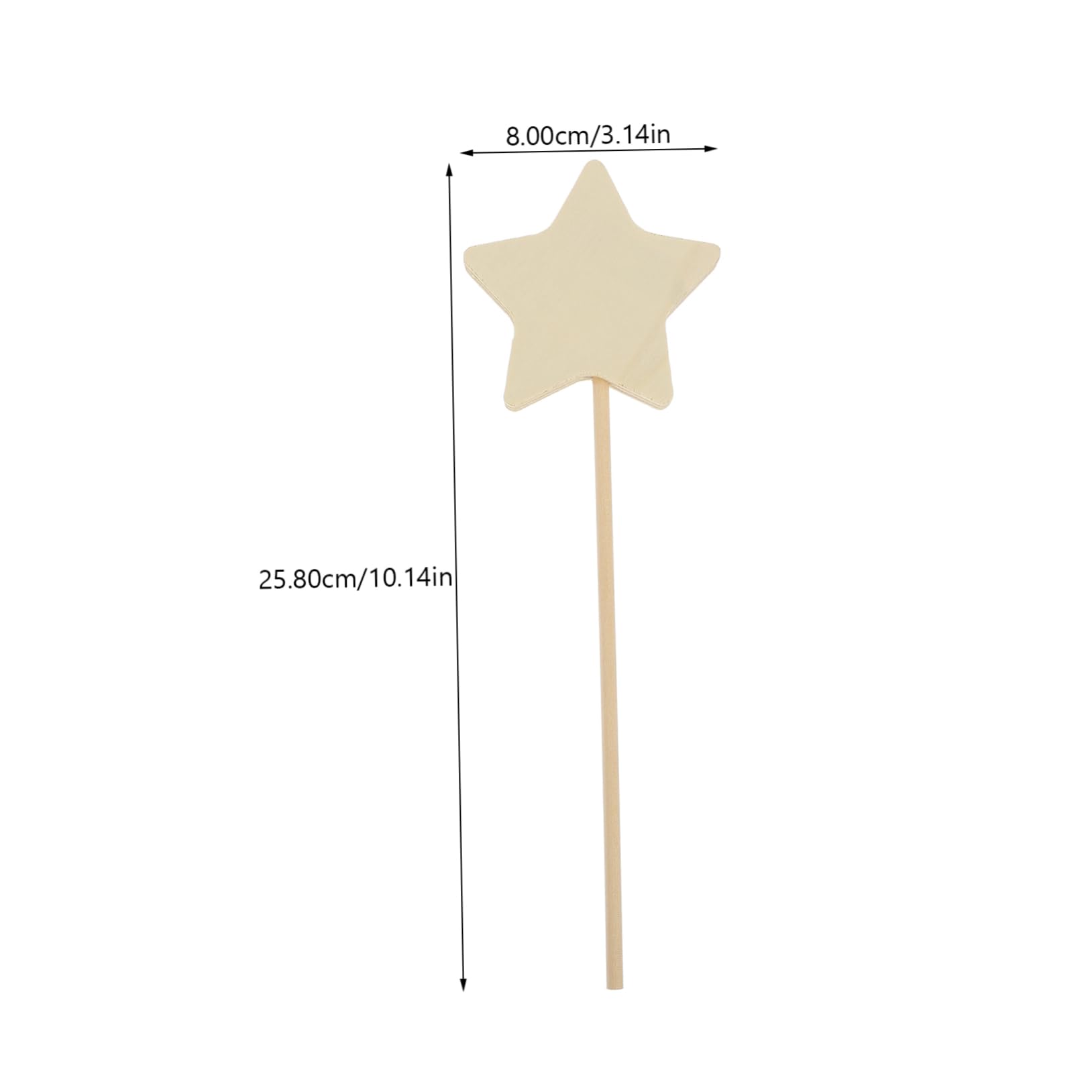 VANZACK 1 Set Unfinished Star Wand Painting Kit Color Pigment Set with Brushes Stickers for DIY Crafts for Classroom Projects Birthday Party Activities