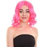 Wigs2you.com ハロウィンパーティ プレミアムレディース フォートナイト カラミティ ウィッグ ファイバー使用 自然な見た目 耐熱仕様 快適な装着感 アジャスタブルキャップ付き アジャスタブル - ピンク