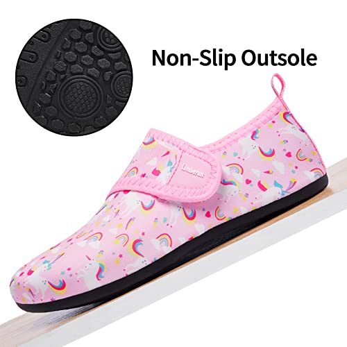 Limberun Girls Water Shoes Kids Beach Surf Water Shoe Quick Dry Aqua Non Slip Swim Yoga Socks Barefoots For Toddler Pool Shoes Unicorn 2-3 #TOP4