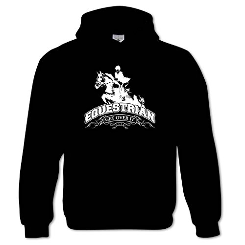 Bang Tidy Clothing Women's Equestrian Get Over It Hoodie Black M