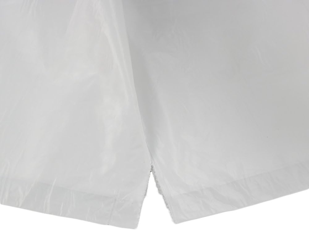 Ggbin 18 Gallon Large Trash Bags, White Kitchen Garbage Bags, 80 Counts Lawn and Leaf bags