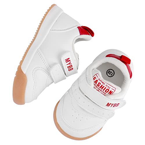 Cheerful Mario Buty sportowe dla noworodków, buty sportowe, dla niemowląt, dla chłopców, dziewczynek, oddychające, antypoślizgowe, Biały R, 20 EU