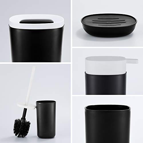 Wopeite 6 Pezzi Accessori da Bagno Gabinetto Set