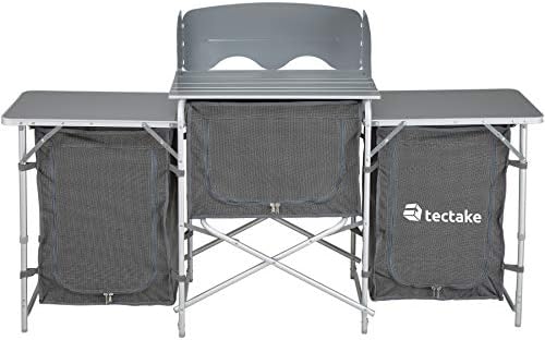 TecTake 800585 - Camping Kitchen Aluminium, Easy to assemble, Lightweight - different Models