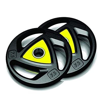 Olympic Barbell Rubber Weight Plates Pair 7.5 KG X 2 with 50mm Hole Dia for Home/Gym | Weight Plates 7.5 KG X 2 = 15 KG (Colour May Vary) (B09G334D2W) Amazon Price History, Amazon Price Tracker