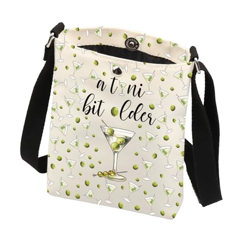 XYANFA Be Older Dirty Martini Crossbody Bag Bartender Gift Dirty Martini Lover Party Purse Shoulder Bag3