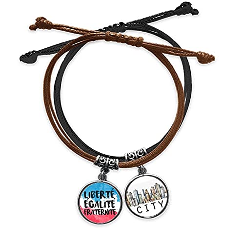 Bracelet drapeau France liberté égalité fraternité cadeau idéal en cuir sidi pour commémoration