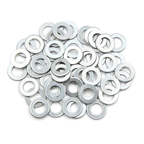 X AUTOHAUX 50pcs Engine Oil Crush Washers Drain Plug Gaskets 10mm ID. 18mm OD. for Car