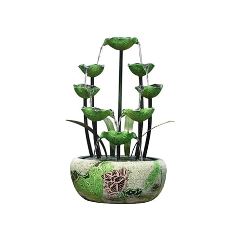 Fuente interior de diseño elegante con pecera para decoración de hogar 2