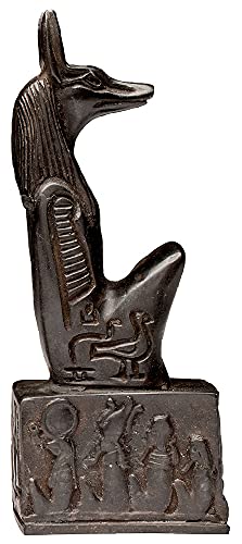 Estatua de Anubis Arrodillado Negra 5 pulgadas miniatura 5