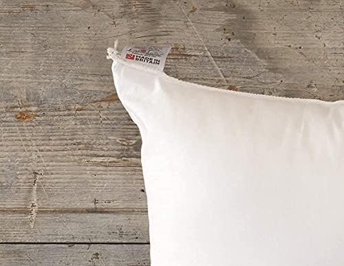 Pack of 4 - Luxury 20" x 20" (50cm x 50cm) Cotton Blend Cushion Inner Pads with Bounce Back Polyester Hollowfibre - Made in Britain  Ideal for Sofas or Beds
