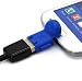 Produktbild KRS A1 Blau - USB OTG Robot - OTG Adapter Micro-USB-Stecker Typ B/USB-Kupplung Buchse Typ A OTG Android Roboter Robot -USB Adapter (Blau)