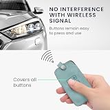 kwmobile Etui na kluczyki samochodowe Renault z 4 przyciskami (tylko Keyless Go), etui na kluczyki samochodowe, etui na kluczyki - etui na kluczyki ze sztucznej skóry w kolorze pastelowym niebieskim