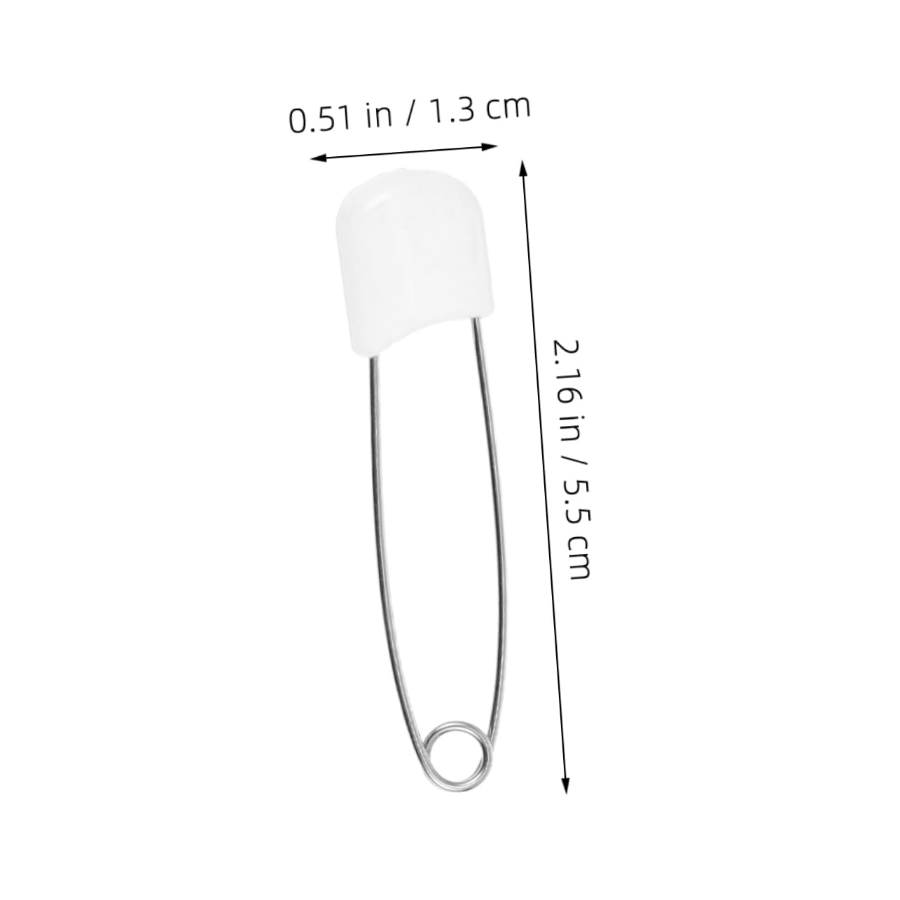 Beatifufu 30Pcs Diaper Pins Oversized Safety Pins for Cloth Diapers Material Secure Grip Multi Functional for Care Needs Portable and Convenient Use