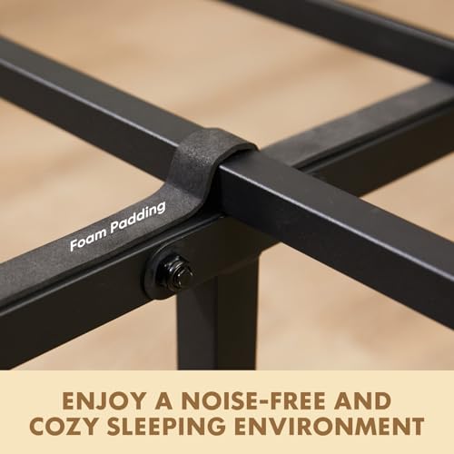 OLIXIS Twin Size Metal Platform Bed Frame - Mattress Foundation with Headboard and and Footboard, No Box Spring Needed with 700LBS Sturdy Wooden Slats Support, Noise Free, Easy Assembly by OLIXIS - Image 6