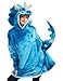 Loiahoer Unisex Adult Blue Triceratops Costume Tie-dye,Microfiber & Sherpa Dino Wearable Blanket Hoodie Halloween Costume for Women & Men,One Size Fits All