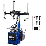 WEIZE 2 HP Tire Changer Automatic Wheel Changers Rim Clamp Assist with 2 Arms Repair Helpers Equipments, for Car, Garage, ATV,Heavy Duty Vehicle
