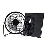 El ventilador se ejecuta cuando está conectado al panel solar. Y se puede conectar solo en el puerto USB de la computadora.