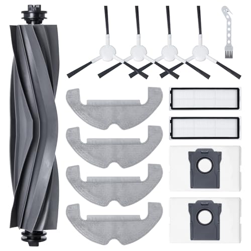 Conjunto de accesorios Para Dreame D10 Plus Gen 2 Robot Aspuumeer Piezas de repuesto. 1 cepillo de rodadura principal, 2 filtros HEPA, 4 almohadillas de limpieza, 4 cepillos laterales, 2 bolsas polvo
