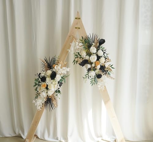 Arreglo Floral Arch Blanco y Negro para Decoración miniatura 2