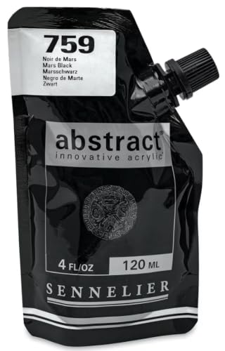 Abstract Acrylic Mars Black 120Ml - Image 5