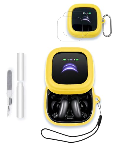 Anker Soundcore Liberty 5 Pro MAX�C���z���p�P�[�X�A�\�t�g�V���R���ی�|�[�^�u���X�N���b�`�ϏՌ��A2�p�b�N�X�N���[���v���e�N�^�[&�N���[�i�[�L�b�g&�J���r�i&�X�g���b�v�t���A�C�G���[