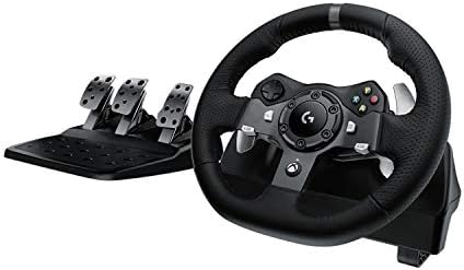 Logitech Driving Force G920 Steering Wheel and Pedals, 941-000123 (Steering Wheel and Pedals f/PC and Xbox One)