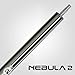 RHINO Nebula 2 Pool Cue - Charcoal Gray Premium Carbon Fiber Shaft & Composite Butt. Time Crystal Tip 12.8mm, Pro Taper Design. 3/8-8 Joint, Wrapless. Low Deflection Pool Cue