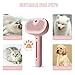 PAWSHINE - Cat steam brush – Effective Pet Brush for Indoor Cats, Steam Technology for Shedding, Mats & Grooming – Ideal cat brush indoor for Deep Cleaning (Pink)