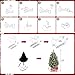 Small 3FT Pre-Lit Snow Flocked Christmas Tree with Twinkling Lights for Home Office Christmas Decor- Battery Operated & Timer (Sleigh Base)