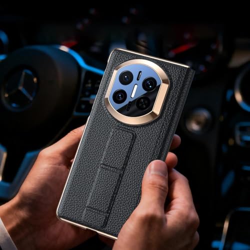 Étui de protection Huawei Mate X7 luxe tout compris en cuir véritable vert premium