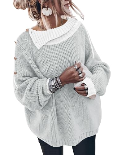 Image of Sweater for Women Winter Turtleneck Long Sleeve Pullover Tops Casual Oversized Knitted Sweaters