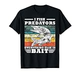 I Fish Predators Angler Gift Musky Fishing Northern Pike T-Shirt