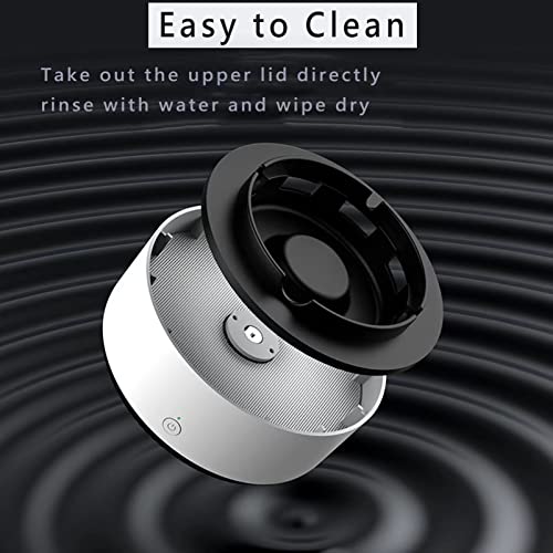 Indoor Ashtray - 2 In 1 Multifunctional Ashless Air Purifier With Filter Ashtray, Best For Family Car Or Office (White) #TOP3