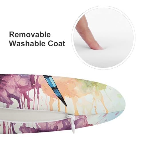 Coussin respirant et solide libellule aquarelle, assise super confortable pour adultes - 4