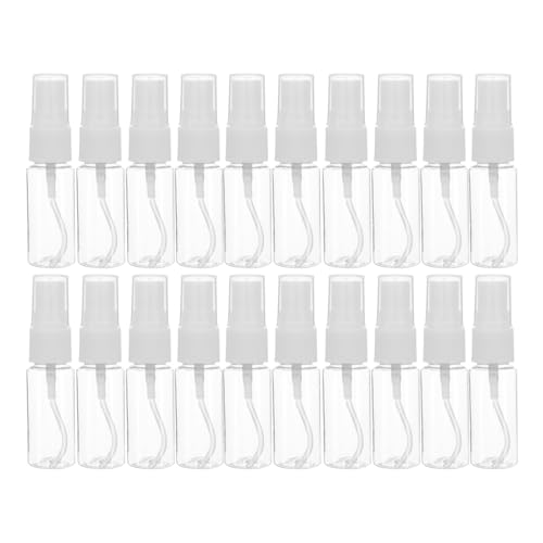 NOLITOY 40 Pcs Spray Bottles Clear Glass Perfume Bottles, Refillable Fine Mist Perfume Atomizer Portable Empty Sample Containers for Cleaning, Essential Oils, Travel (20 ml)
