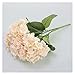 Produktbild JZYLOVE JINZHIYANG Künstliche Island Hortensie Blume Simulation Seide Blumen Niederlassung Blumenstrauß Hochzeit Home Party Tischdekor Kunst (Color : Champagne)