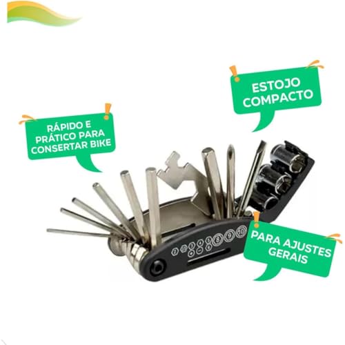 Kit Reparo Bike Bicicleta Ferramentas Chaves Remendo Para Pneu- Linha Premium