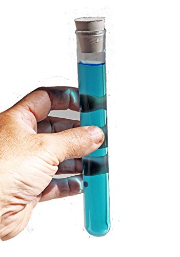 Glass Test Tubes Jumbo 25 X 200mm with Rubber Stoppers, Pack of 6