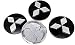 4 PièCes Capuchon De Centre De Roue pour Mitsubishi ASX Lancer Outlander Eclipse Pajero 60MM, Cache-Moyeu De Centre DéCoration Autocollants Avec Logo, Voiture ExtéRieurs Accessoires