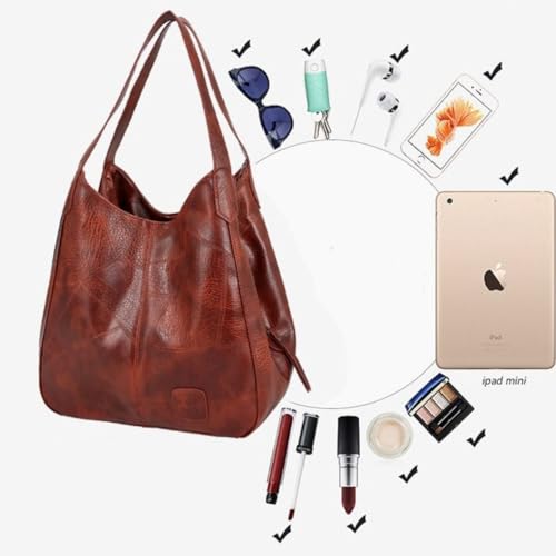 Bolsa Feminina Média Couro Sintético Moderna Sofisticada Mulher (Preto)