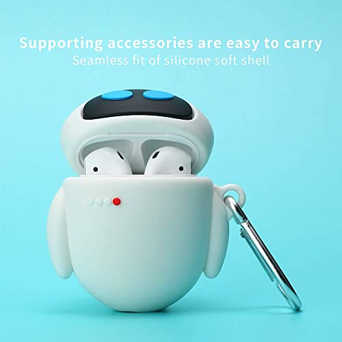 Compatible With Airpod1&2 Case Cover, 3D Cute Cool Cartoons Avatar Silicone Eve Design，Soft Silicone Portable&Shockproof Airpod Case，For Apple Airpod 2&1 Charging Case (Eva) #TOP7